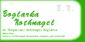 boglarka nothnagel business card